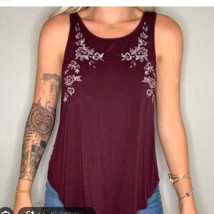 AEO soft & sexy swing style embroidered tank top size XXL